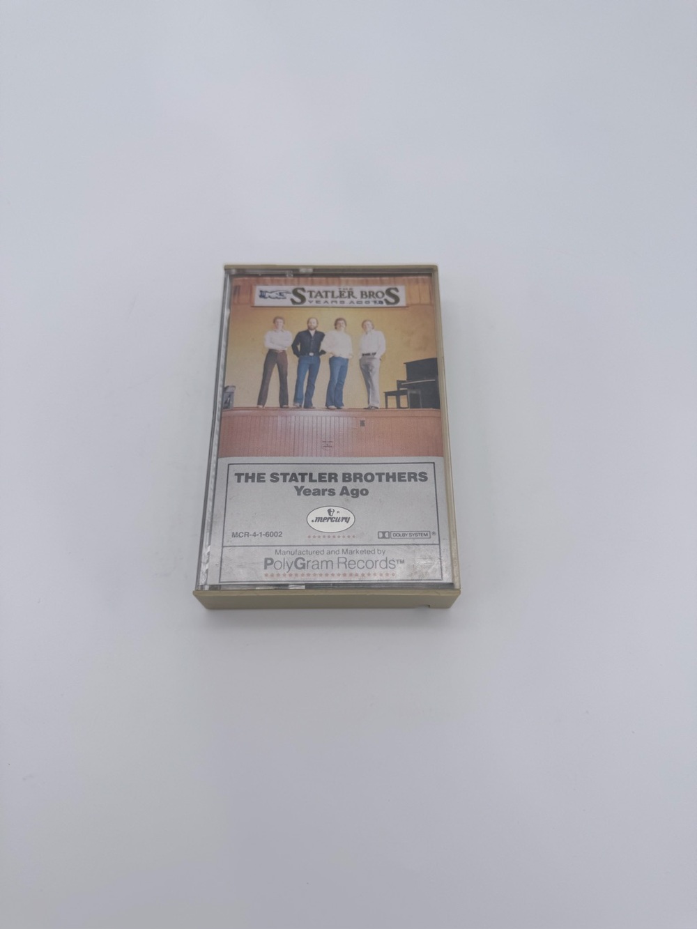 THE STATLER BROTHERS: Years Ago Vtg. 1981 Cassette Tape # MCR-4-1-6002
